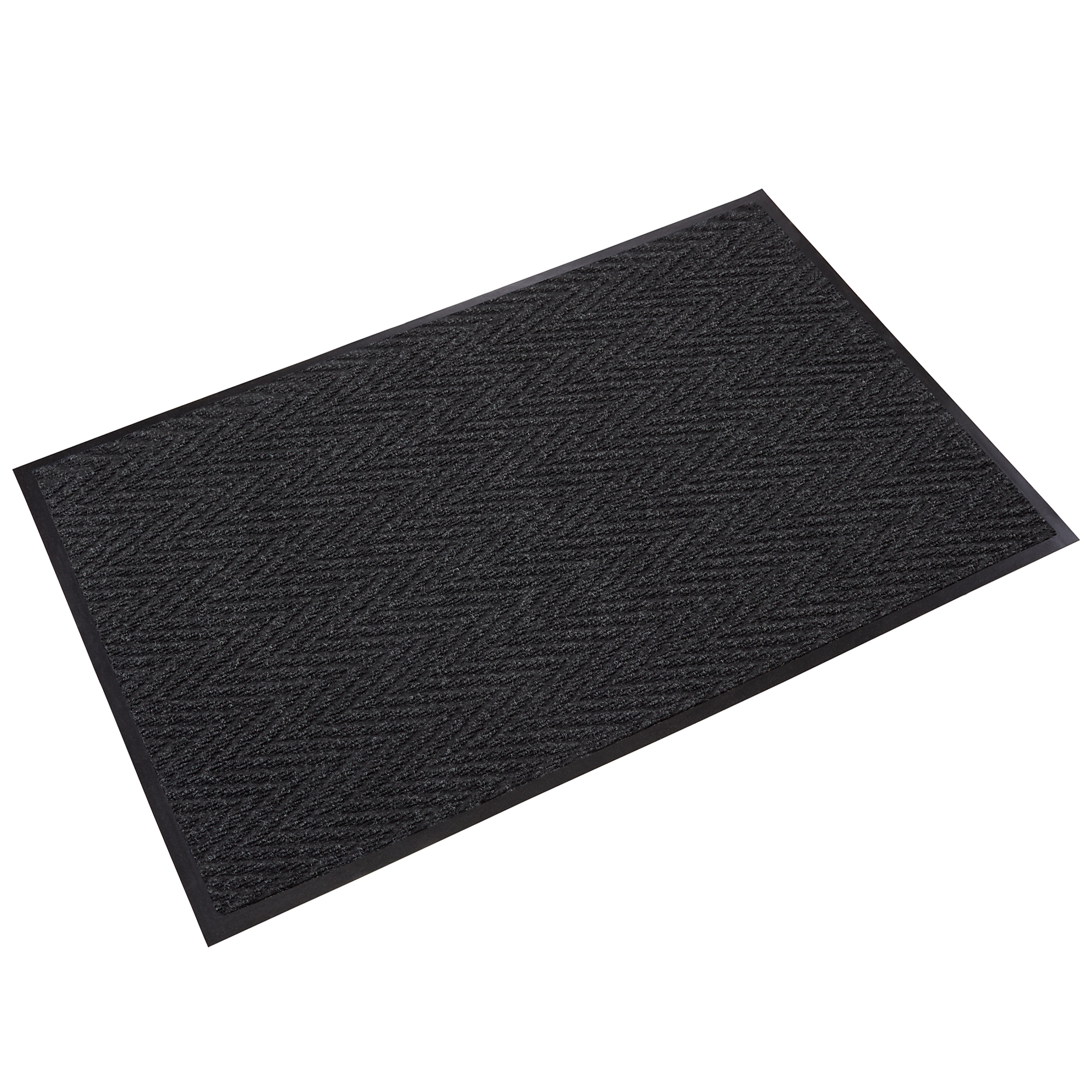 Crown Matting Technologies, Chevron 3ft.x4ft. Charcoal, Width 36 in, Length 48 in, Thickness 5/16 in, Model# CN 0034CH